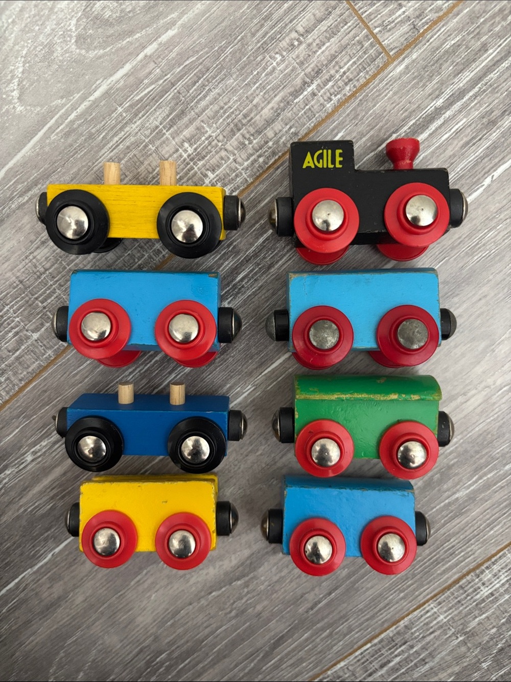 Vintage Wooden Brio Trains - Set #1 - Picture 7 of 9
